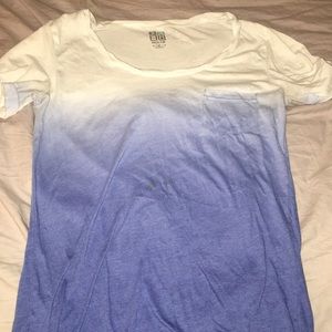 Blue ombré shirt